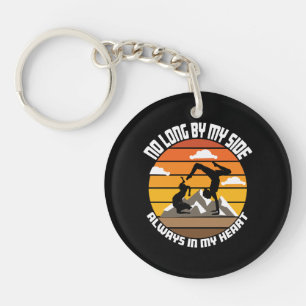 no long by my side always in my heart key ring
