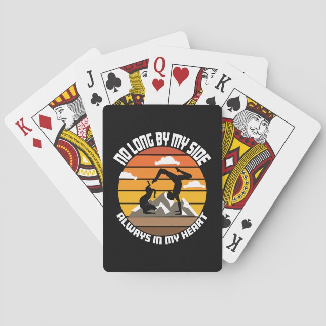 no long by my side always in my heart playing cards (Back)