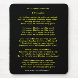 NO LONGER A CHRISTIAN MOUSE MAT