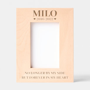 No Longer By My Side But Forever in My Heart Pet  Etched Frames