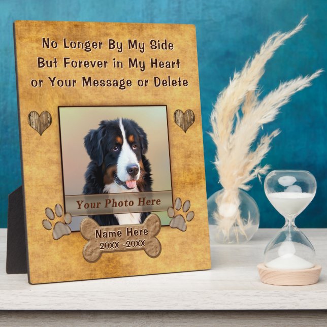 No Longer By My Side But Forever in My Heart Plaque (Side)