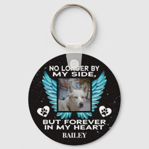 No Longer by My Side, Dog Memorial – Custom Photo Key Ring