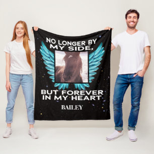 No Longer by My Side, Pet Memorial – Custom Phot Fleece Blanket