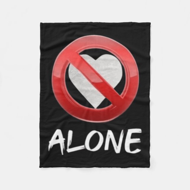 No Love  Fleece Blanket (Front)