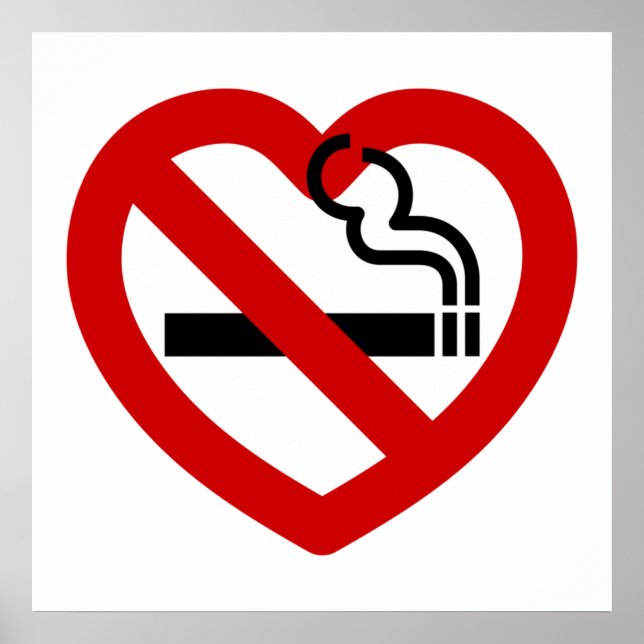 No Love For Smoking Sign (Front)