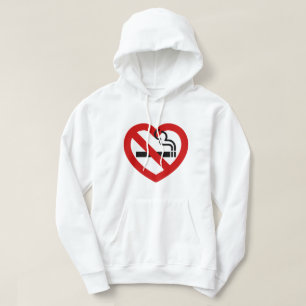 No Love For Smoking Sign Hoodie