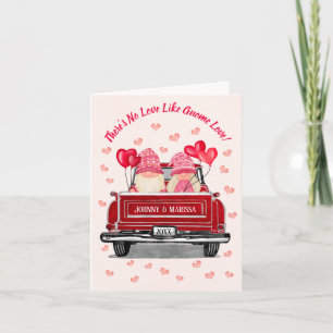 No Love Like Gnome Love Quote Valentine's Day Holiday Card