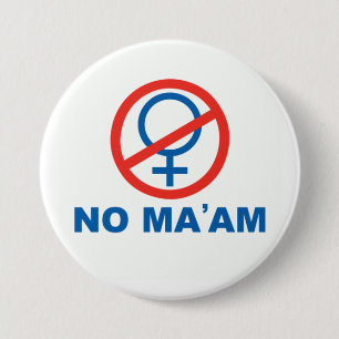 No ma'am pin