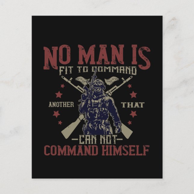 No Man Is Fit To Command (Front)
