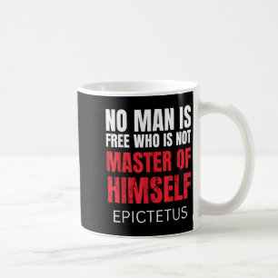 No Man Is Free Who Is Not Marcus Aurelius Stoicism Coffee Mug