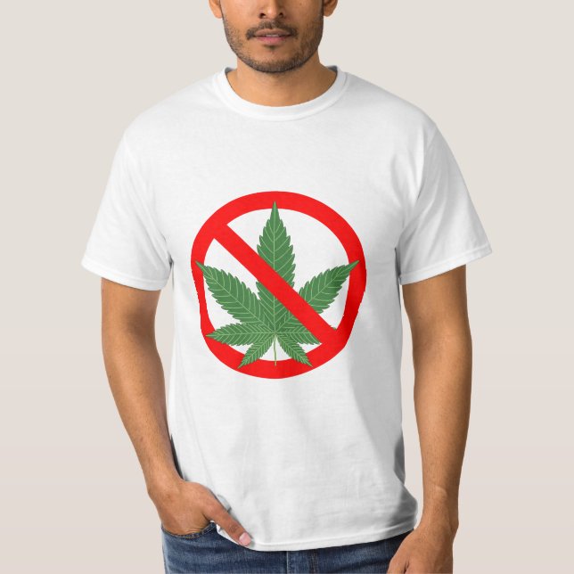 No Marijuana Prohibit Cannabis T-Shirt (Front)