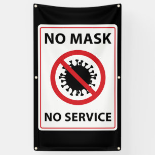 no mask no service banner