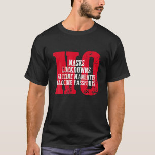 No Masks Lockdowns Vaccine Mandates Or Passports A T-Shirt