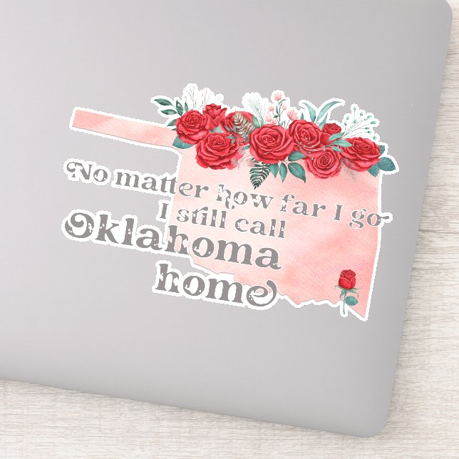 No Matter How Far I Go I still Call Oklahoma Home (Detail)