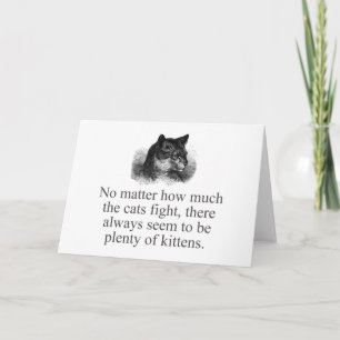 No Matter How Much Cats Fight Card