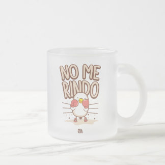 No Me rindo Frosted Glass Coffee Mug