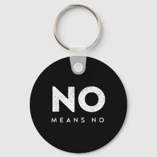 No Means No - Anti-violence - Harment Awareness Key Ring