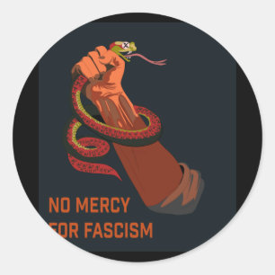 No Mercy For Fascism 2025 Edition  Classic Round Sticker