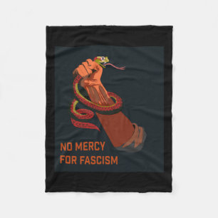 No Mercy For Fascism 2025 Edition Fleece Blanket