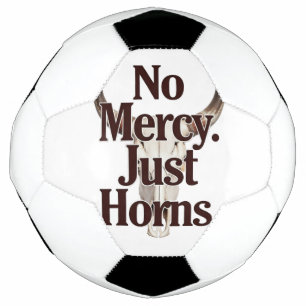 No Mercy Just Horns Longhorn Skull Brutal Bull Football