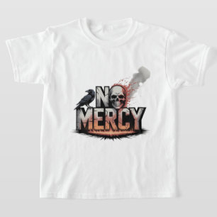 "No Mercy – Skull & Raven Apocalypse Design" T-Shirt