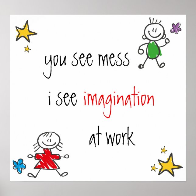 No Mess Imagination Poster (Front)