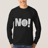 No Middle Finger Sign Statement Provocative Saying