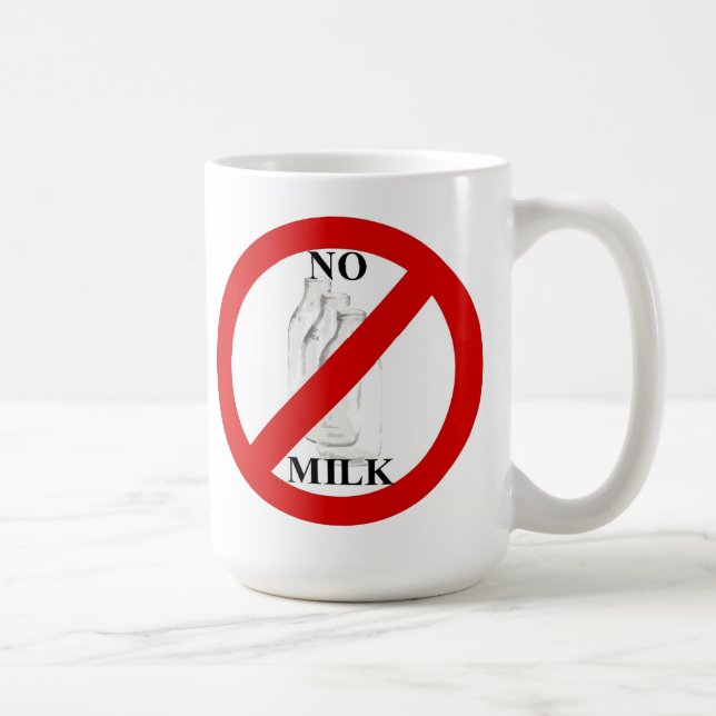 No milk coffee mug (Right)