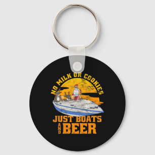 No Milk Or Cookies Just Boats And Beer Christmas I Key Ring