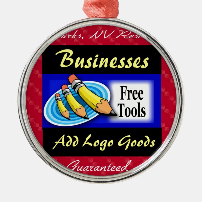 "No Minimum Order" Metal Tree Decoration (Front)