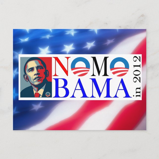 No Mo Bama in 2012 Postcard (Front)