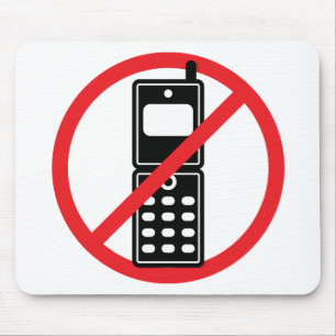 No Mobile Phones Mouse Mat