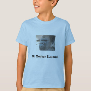 No Monkey Business! KId's shirt
