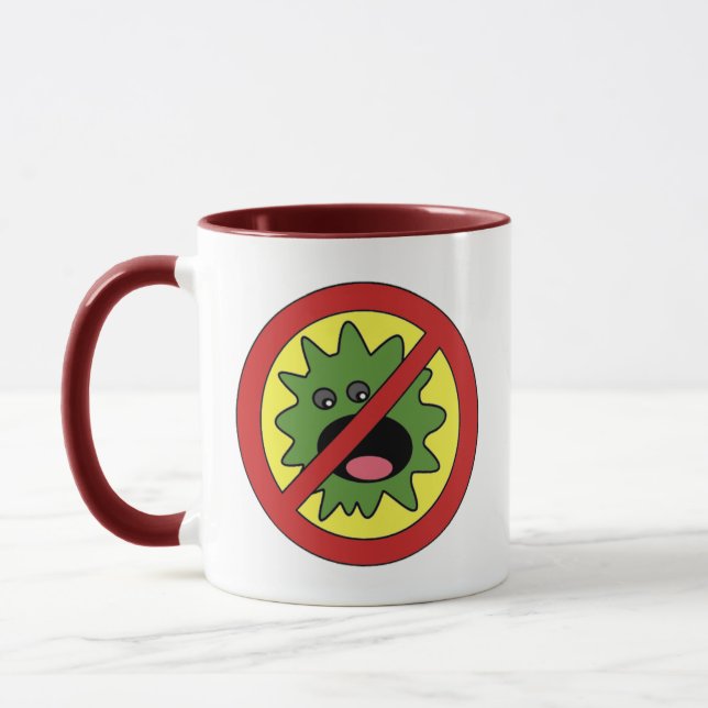 No Monsters Sign Mug (Left)