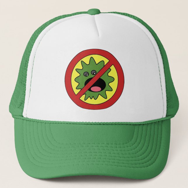 No Monsters Sign Trucker Hat (Front)