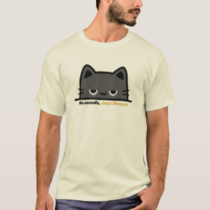 No mood, just meows - grumpy cartoon cat design T-Shirt