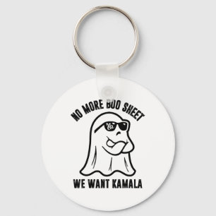 No More Boo Sheet We Want Kamala Funny Ghost Hallo Key Ring