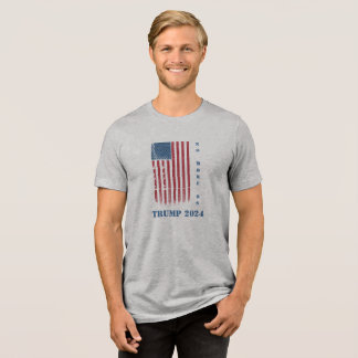 No More BS Trump 2024 Tri-Blend Shirt
