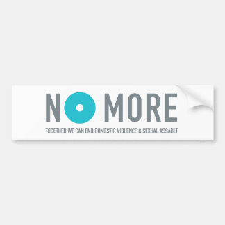 NO MORE Bumper Sticker