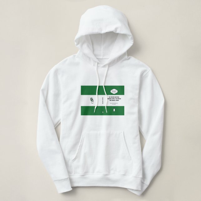 No More Buying Until Ive Read the Ones I Own - gre Hoodie (Design Front)