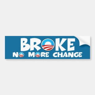 No more change anti Obama Bumper Sticker