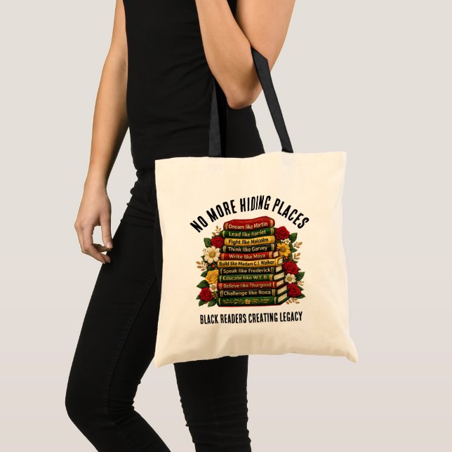 NO MORE HIDING PLACES Black History Heroes Tote Bag (Front (Product))