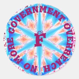 No more - insert your text  classic round sticker