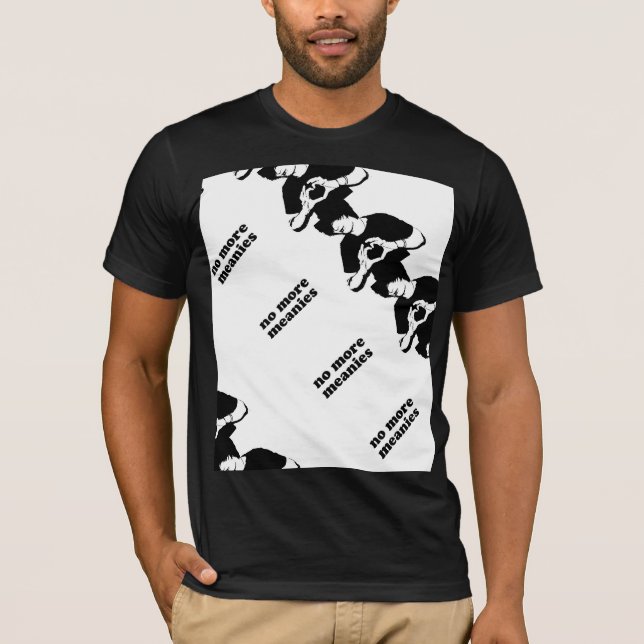 No More Meanies Aiden Block Tee - Black (Front)