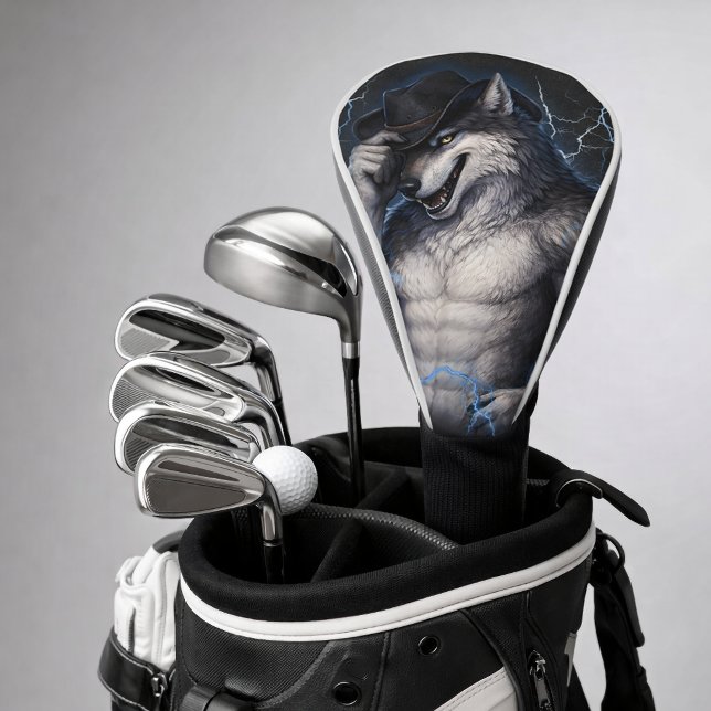 No More Mr Nice Guy Funny Alpha Wolf Meme Brainrot Golf Head Cover (Creator Uploaded)