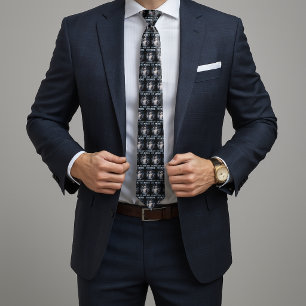 No More Mr Nice Guy Funny Alpha Wolf Meme Brainrot Tie