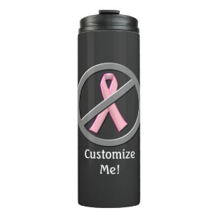 No More Pink Breast Cancer Ribbons Water Bottle