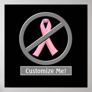 No More Pink Ribbons!  Poster