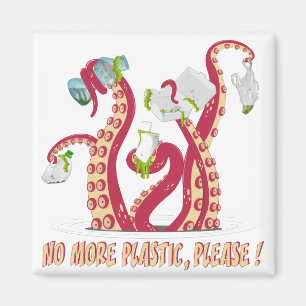 No more plastic,please! magnet
