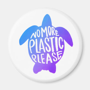 No more Plastic Please Magnet